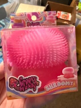 Shroomy Pink Squishy- Fuzzy top and sugar squish! CUTE!!